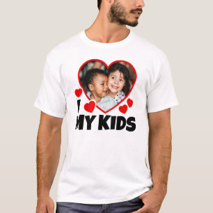 Ich höre meine Kinder Personalisiertes Foto T-Shirt
