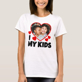 Ich höre meine Kinder Personalisiertes Foto T-Shirt