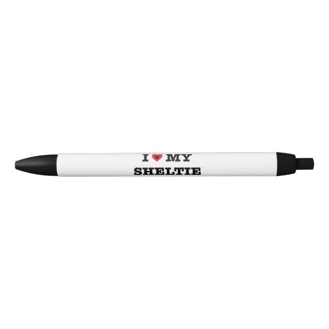 Ich höre meine Sheltie Kugelschreiber (Vorderseite)