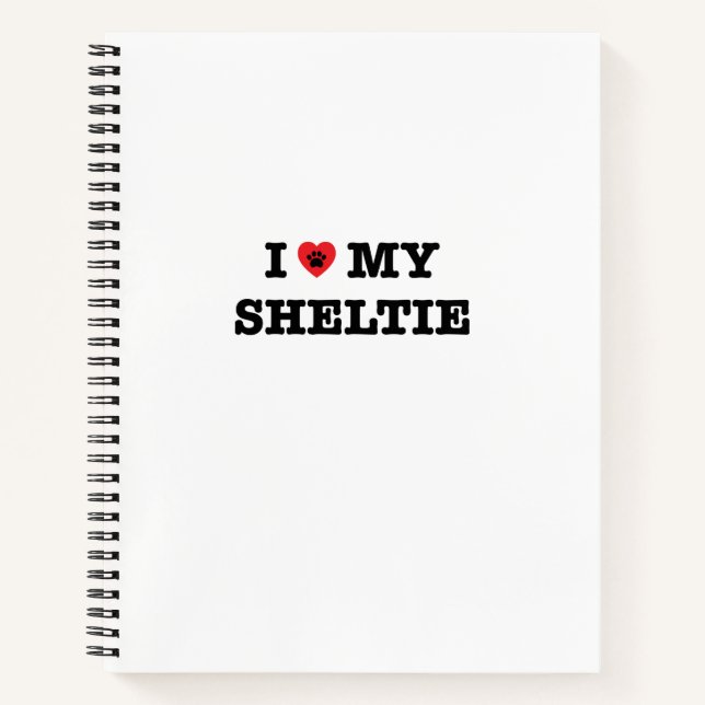 Ich höre meine Sheltie Notizbuch (Vorderseite)