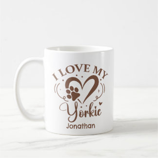 Ich höre meine Yorkie Personalisiert Coffee Tasse