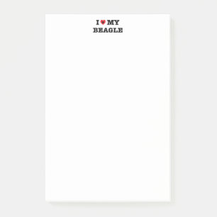 Ich höre meinen Beagle 4 x 6 Post-it-Notizen Post-it Klebezettel