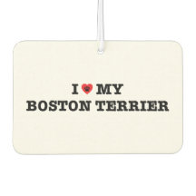 Ich höre meinen Boston Terrier Car Air Freshener