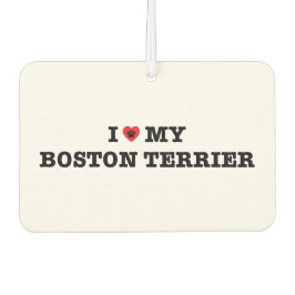 Ich höre meinen Boston Terrier Car Air Freshener Autolufterfrischer