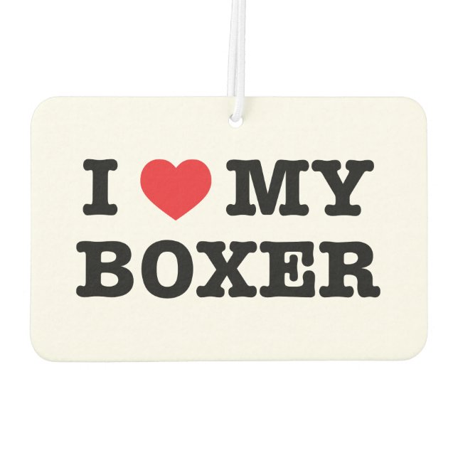 Ich höre meinen Boxer Air Freshener Autolufterfrischer (Rückseite)