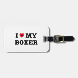 Ich höre meinen Boxer-Gepäckanhänger Gepäckanhänger