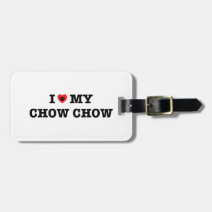 Ich höre meinen "Chow Chow Chow Luggage Tag" Gepäckanhänger