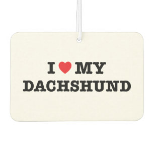 Ich höre meinen Dackel-Freshener Autolufterfrischer