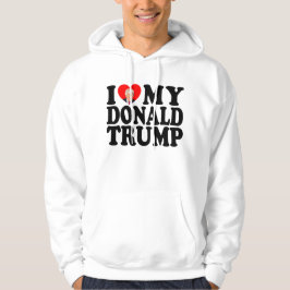 Ich höre meinen Donald Trump 47. Präsident Hoodie
