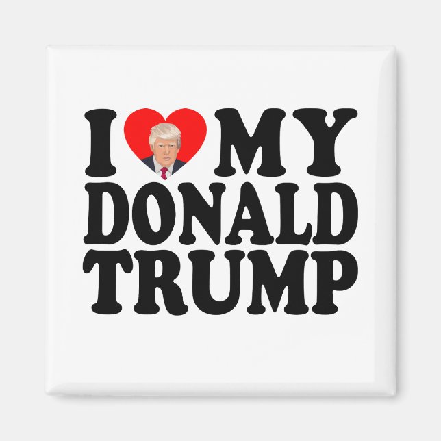 Ich höre meinen Donald Trump 47. Präsident Magnet (Vorne)