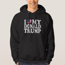 Ich höre meinen Donald Trump für Präsident 2024 Hoodie