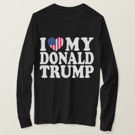 Ich höre meinen Donald Trump für Präsident 2024 T-Shirt
