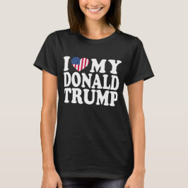 Ich höre meinen Donald Trump für Präsident 2024 T-Shirt