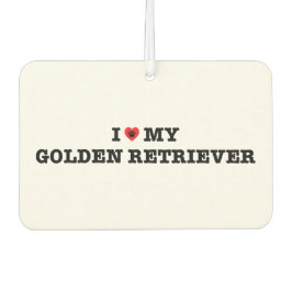 Ich höre meinen Golden Retriever Car Air Freshener Autolufterfrischer
