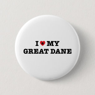 Ich höre meinen großen Däne Button