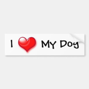 Ich höre meinen Hund Autoaufkleber