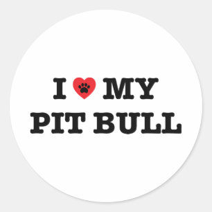 Ich höre meinen Pit Bull Sticker