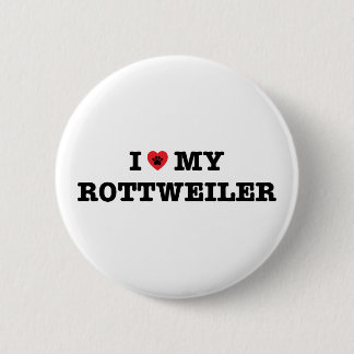 Ich höre meinen Rottweiler-Knopf Button