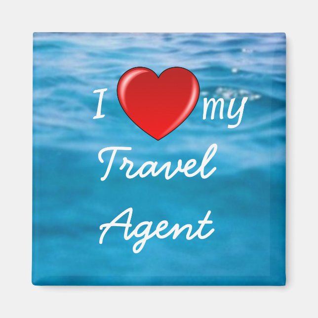 Ich höre meinen Travel Agent Magneten Magnet (Vorne)