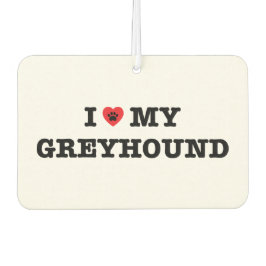 Ich höre meinen Windhund Air Freshener Autolufterfrischer