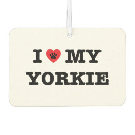Ich höre meinen Yorkie Car Air Freshener Autolufterfrischer