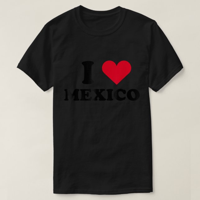 Ich höre Mexiko Weißes Shirt I Liebe Mexiko Weiß (Design vorne)