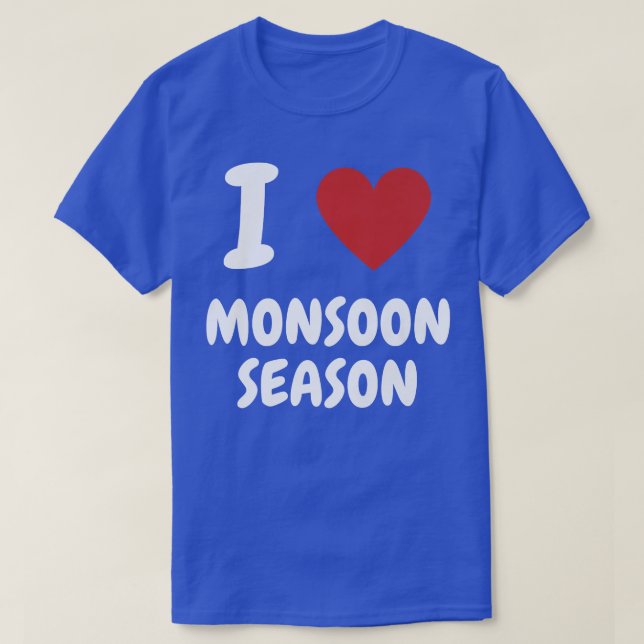 Ich höre Monsun Saison T-Shirt (Design vorne)
