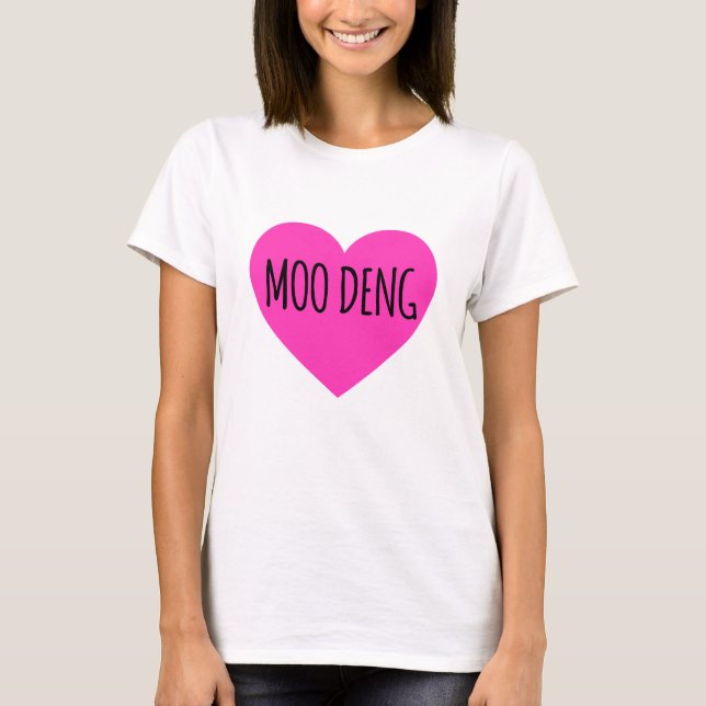 Ich höre Moo Deng - Baby Hippo Moo Deng T-Shirt (Vorderseite)