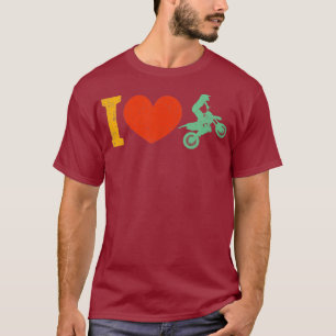 Ich höre Motocross Coole Dirtbiking Etreme Sports T-Shirt