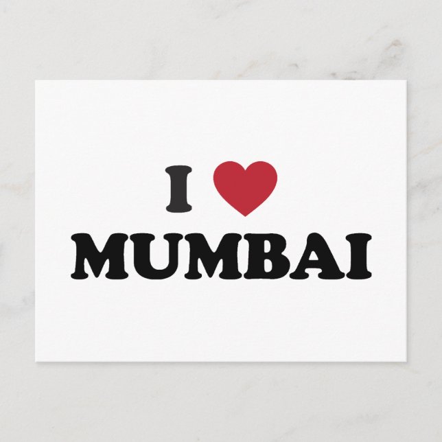 Ich höre Mumbai Indien Postkarte (Vorderseite)