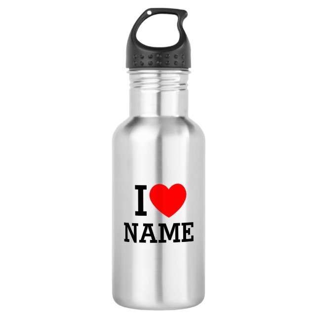 Ich höre Name Stainless Steel Water Flasche Edelstahlflasche (Vorderseite)