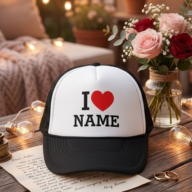 Ich höre Name Trucker Hat Truckerkappe (Von Creator hochgeladen)