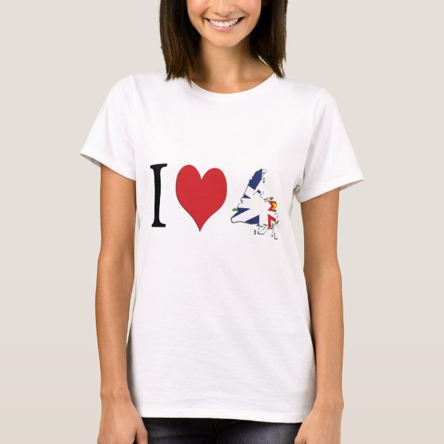 Ich höre Neufundland T-Shirt (Vorderseite)