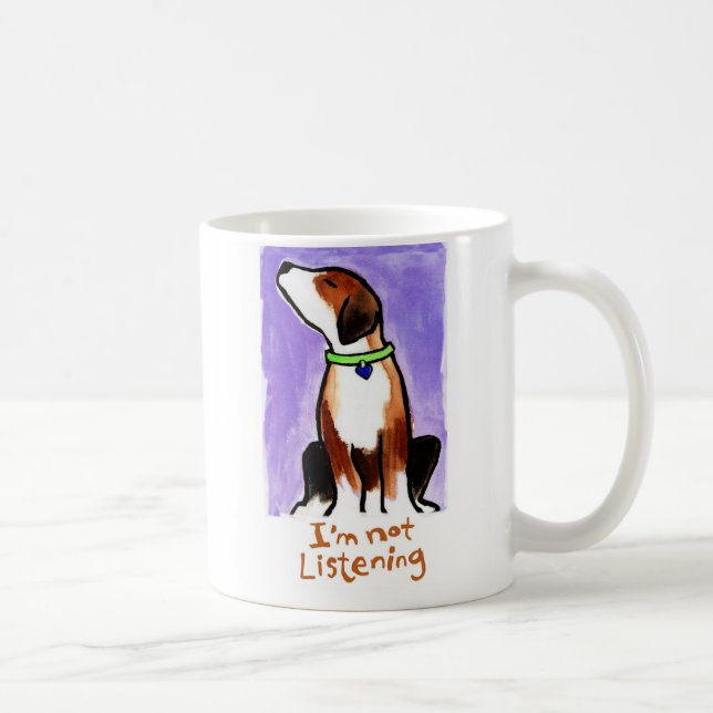 Ich höre nicht (Hündchen) Tasse (Rechts)