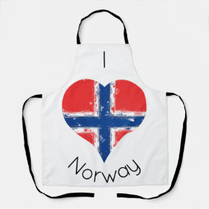 Ich höre Norwegische Flagge Schürze