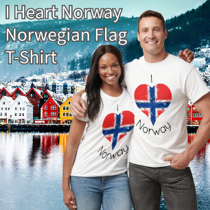 Ich höre Norwegische Flagge T-Shirt