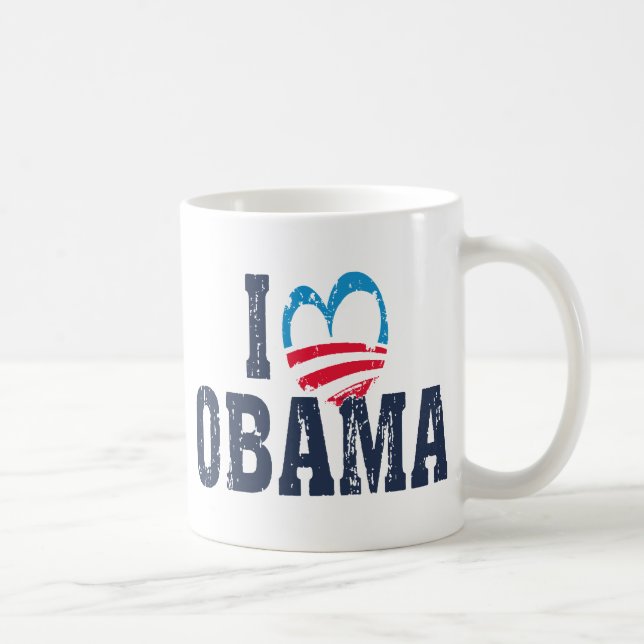 Ich höre Obama Kaffeetasse (Rechts)