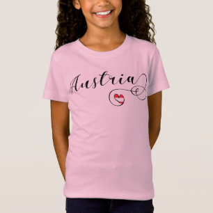 Ich höre Österreich, österreichische Flagge T-Shirt