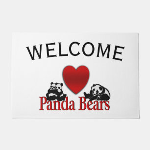 Ich höre Panda Bears Fußmatte