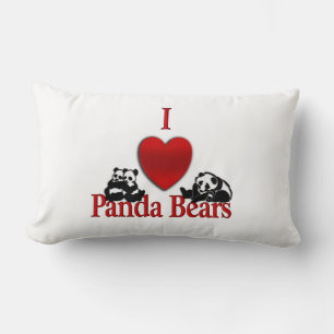 Ich höre Panda Bears Throw Kissen