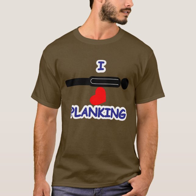 Ich höre Planking T-Shirt (Vorderseite)