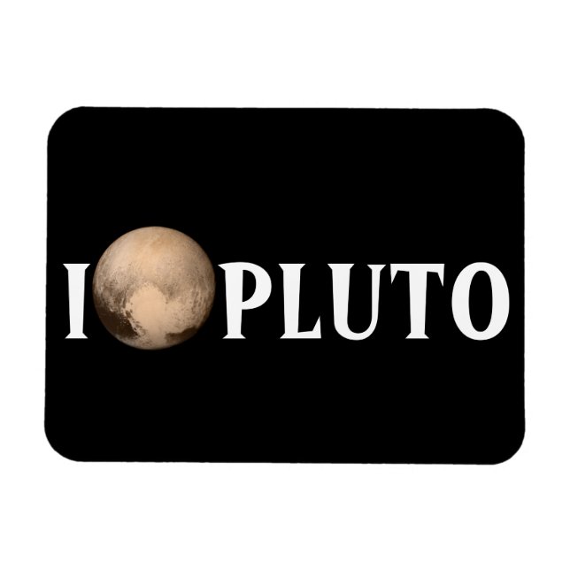 Ich höre Pluto New Horizon Flexible Magnet (Horizontal)