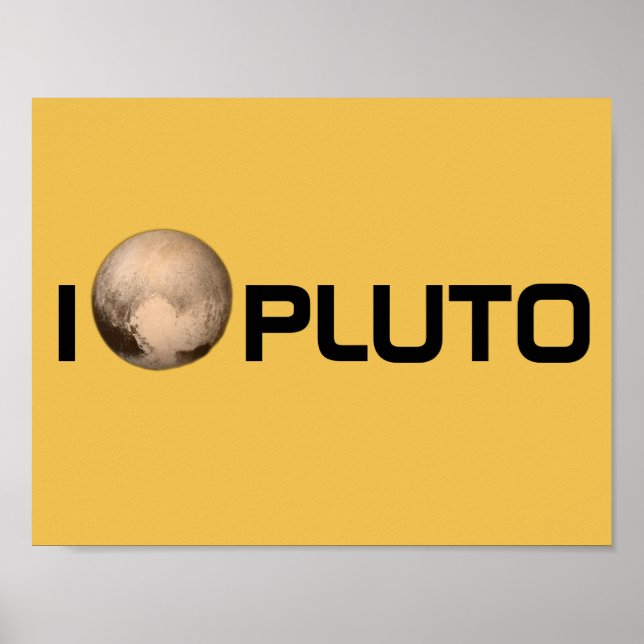 Ich höre Pluto New Horizon Poster (Vorne)