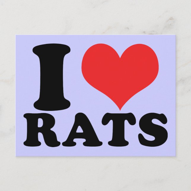 Ich höre Rats Basic Postkarte (Vorderseite)