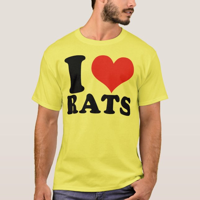 Ich höre Rats Basic T-Shirt (Vorderseite)