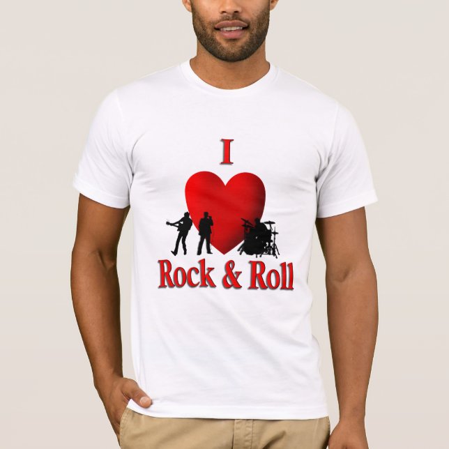 Ich höre Rock & Roll T-Shirt (Vorderseite)