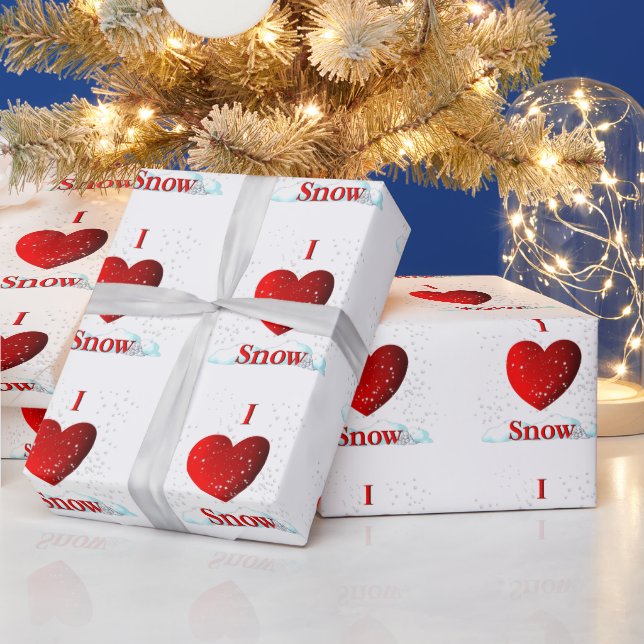 Ich höre Schnee Geschenkpapier (Feiertage)