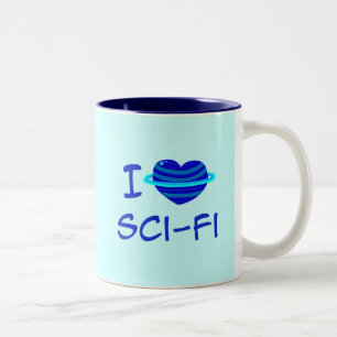 Ich höre Sci-Fi Zweifarbige Tasse
