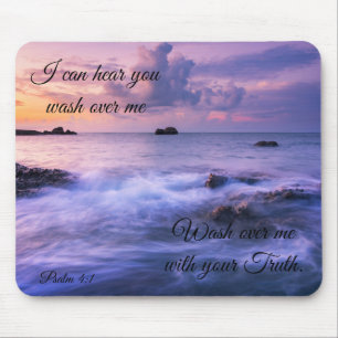 Ich höre Sie Lila Ocean Mouse Pad Mousepad