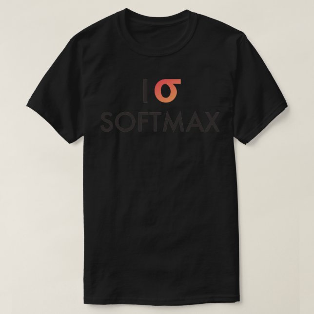 Ich höre Softmax White T-Shirt (Design vorne)